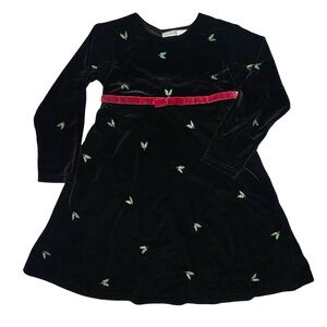 Perfectly Dressed Holly Velvet Christmas Holiday Dress